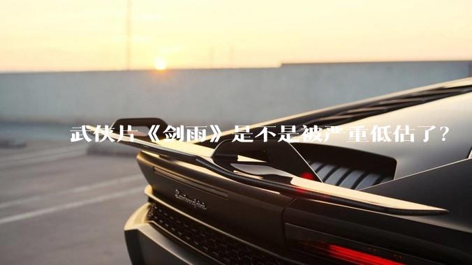 武侠片《剑雨》是不是被严重低估了？