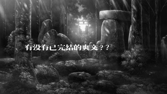 有没有已完结的爽文?？