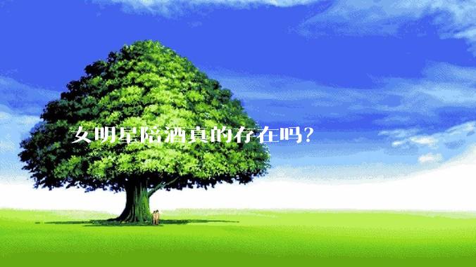 女明星陪酒真的存在吗？